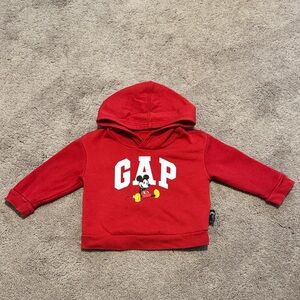 GAP Kids Red Hoodie with Mickey Mouse!